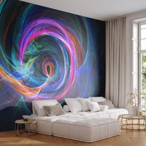 Photo Wallpaper Standard Eco - Where Are You Taking Me? - Abstraction, Piece, Vortex - 400x280 cm