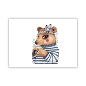Poster - Sweet Lady Bear - 70x50 cm