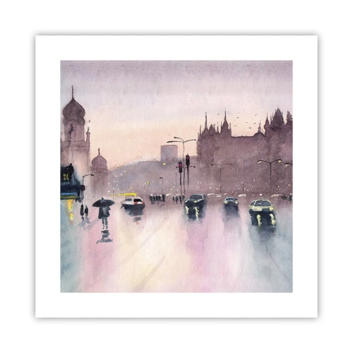 Poster - In a Rainy Fog - 40x40 cm