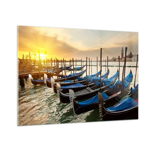 Glass picture - Before Hustle and Bustle - 100x70 cm