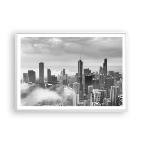 Poster in white frmae - American Landscape - 100x70 cm