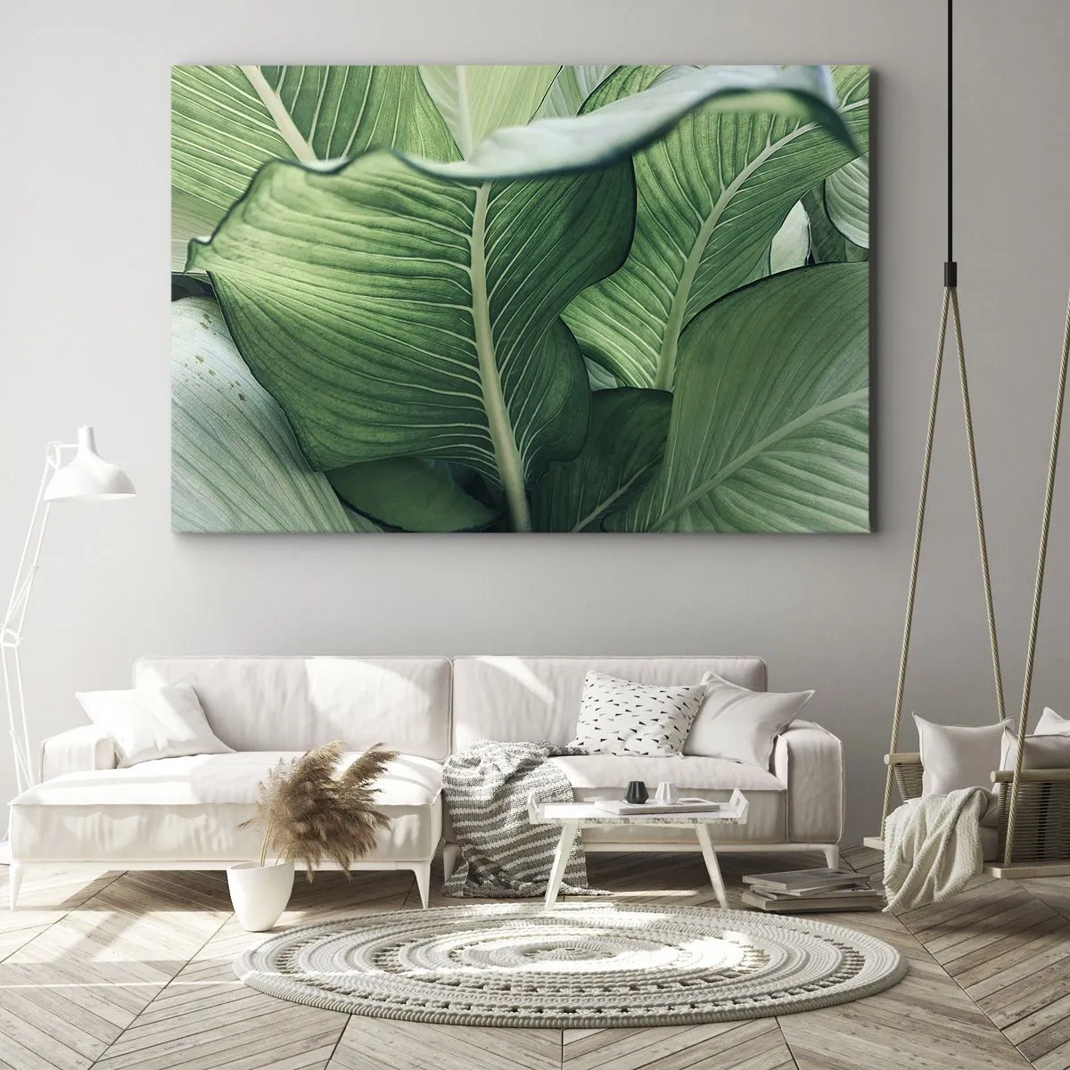 Canvas picture - Life in Intense Green Colour - 100x70 cm