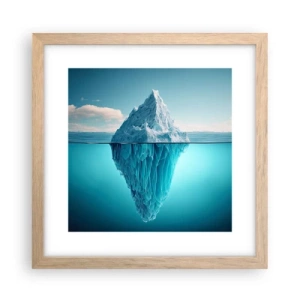 Poster in light oak frame - Ice Queen - 30x30 cm