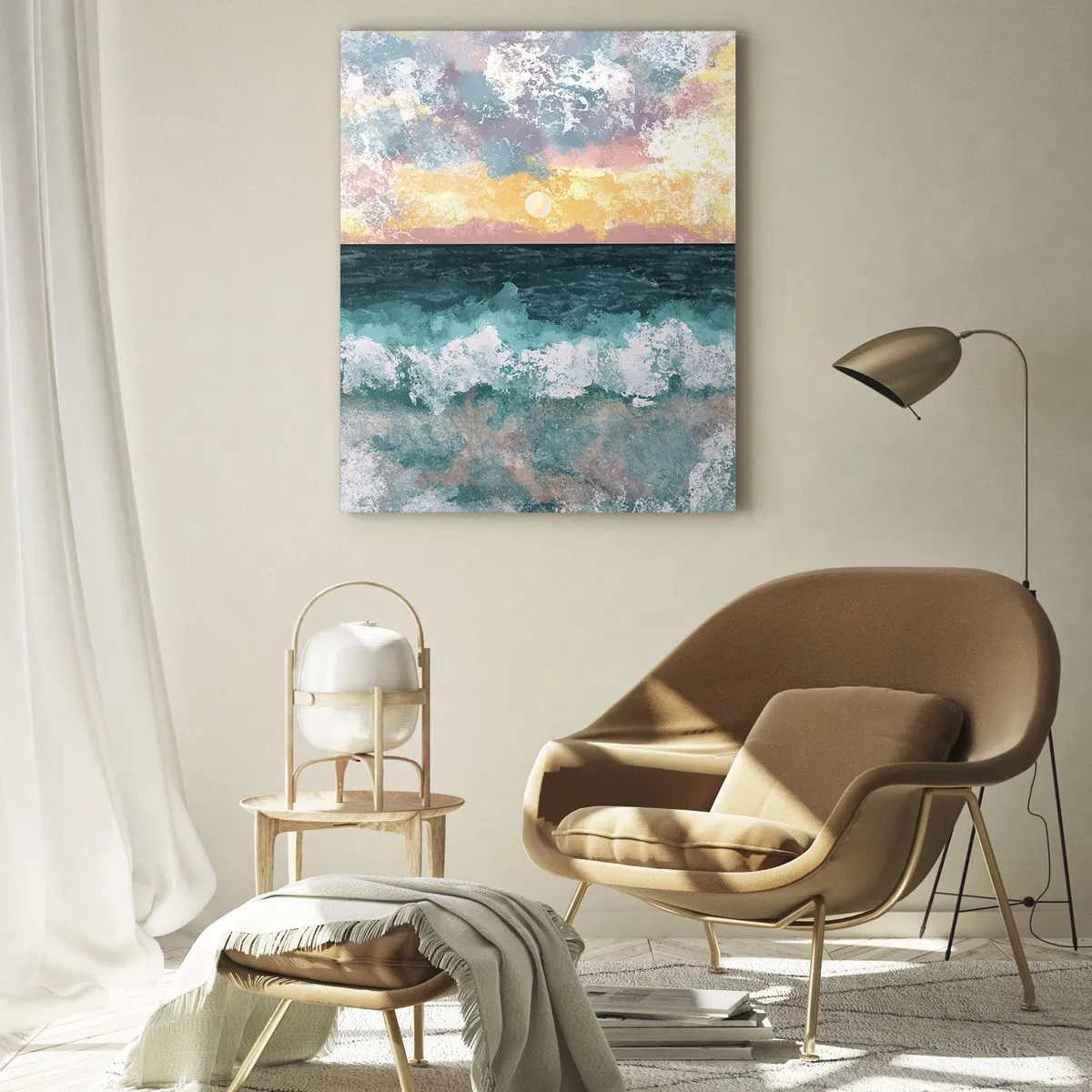 Glass picture - Water, Light, Air - 50x70 cm