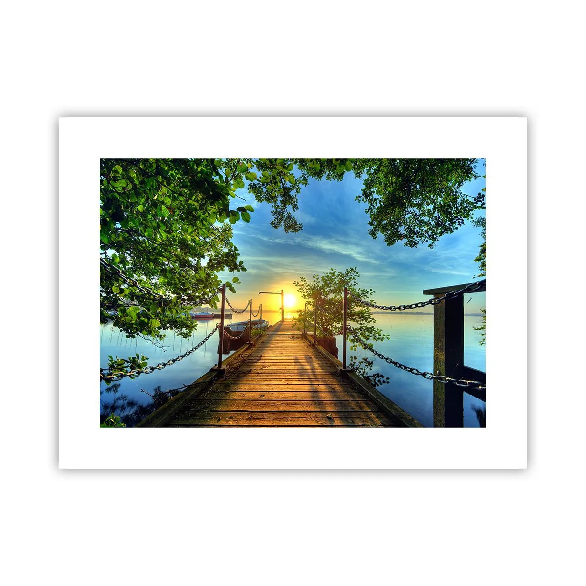 Poster - Sunset by the Water - 40x30 cm