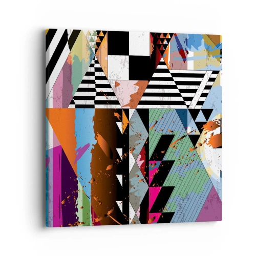 Canvas picture - Geometric and Organic - 40x40 cm