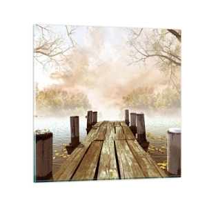 Glass picture - Gentle Sadness of Autumn - 60x60 cm