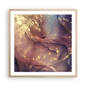 Poster in light oak frame - Matter and Spirit - 60x60 cm