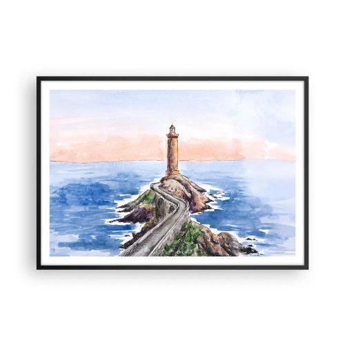 Poster in black frame - In the Direction of the Sea - 100x70 cm