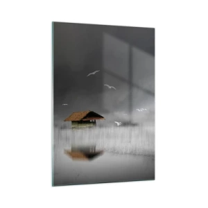 Glass picture - Shelter from the Rain - 50x70 cm