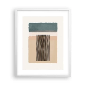 Poster in white frmae - All in Order - 40x50 cm