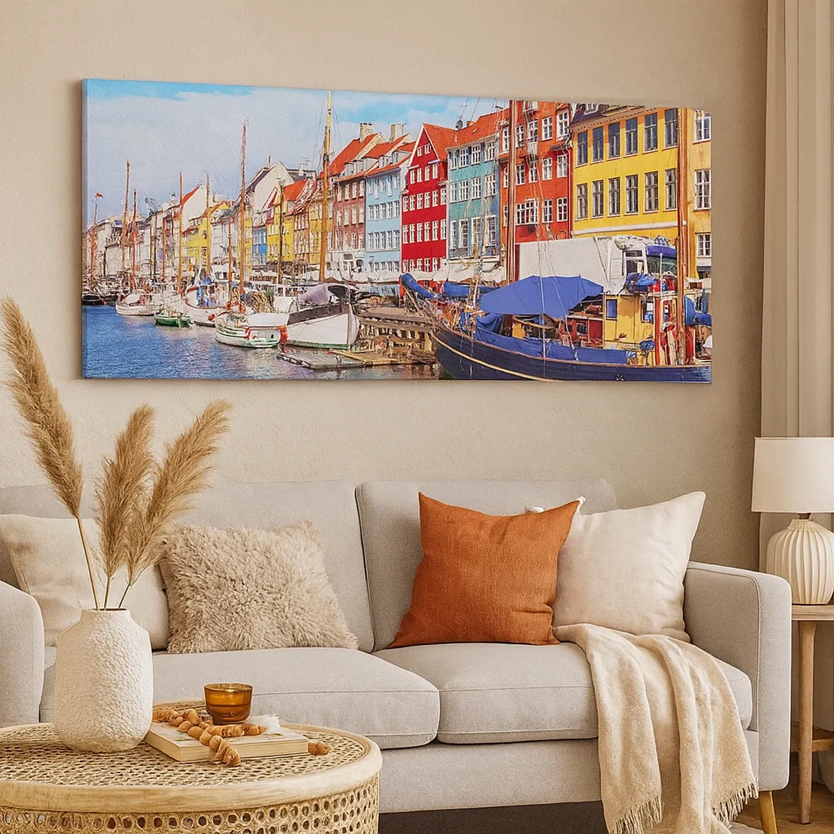 Canvas picture - Joyful Coast - 30x30 cm