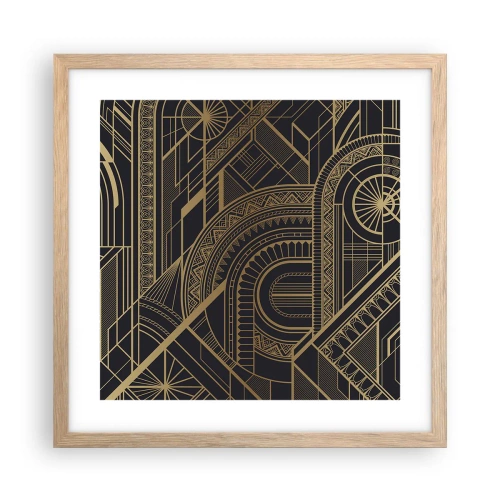 Poster in light oak frame - Concepts, Ideas, Plans - 40x40 cm