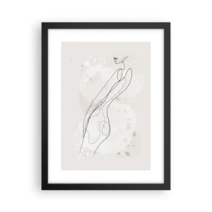 Poster in black frame - One Look Will Not Be Enough - 30x40 cm