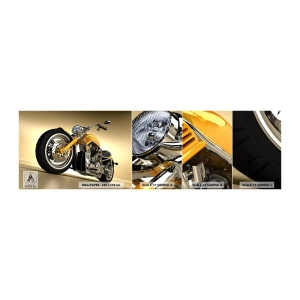 Photo Wallpaper Sample Self-Adhesive Deluxe Sticker - Dreams of Strength and Speed - Motorbike, Engine, Automotive - 100x30 cm