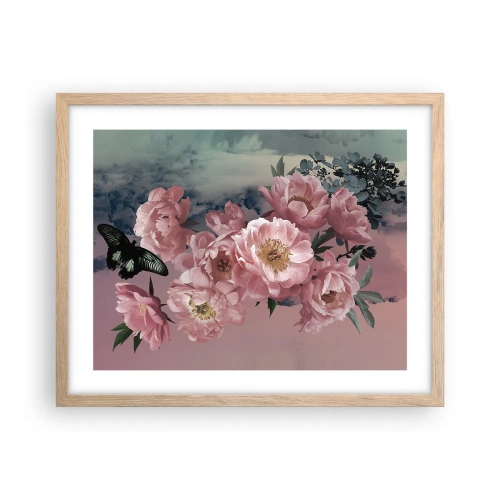 Poster in light oak frame - Peak of Romanticism - 50x40 cm