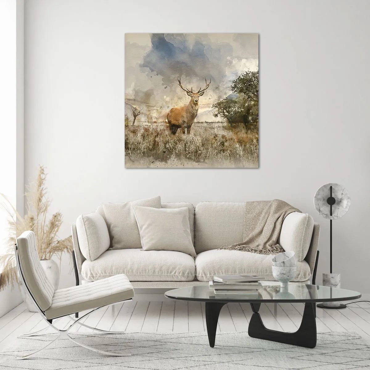 Glass picture - Dignity - Strength - Majesty - 70x70 cm