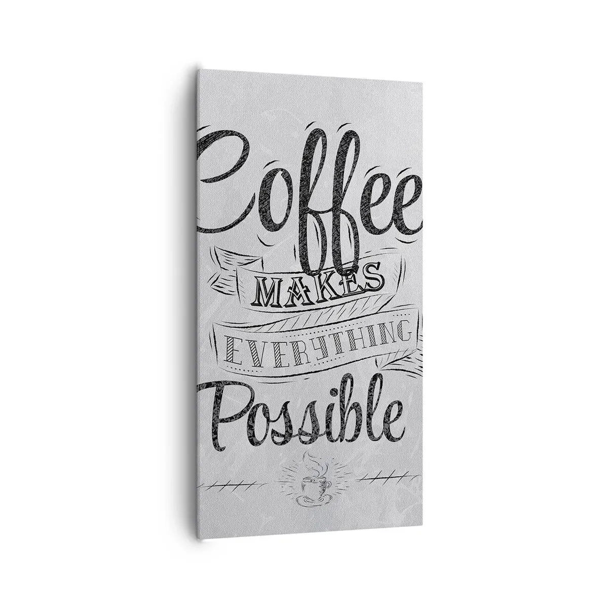 Canvas picture - How Not to Love Coffee - 65x120 cm