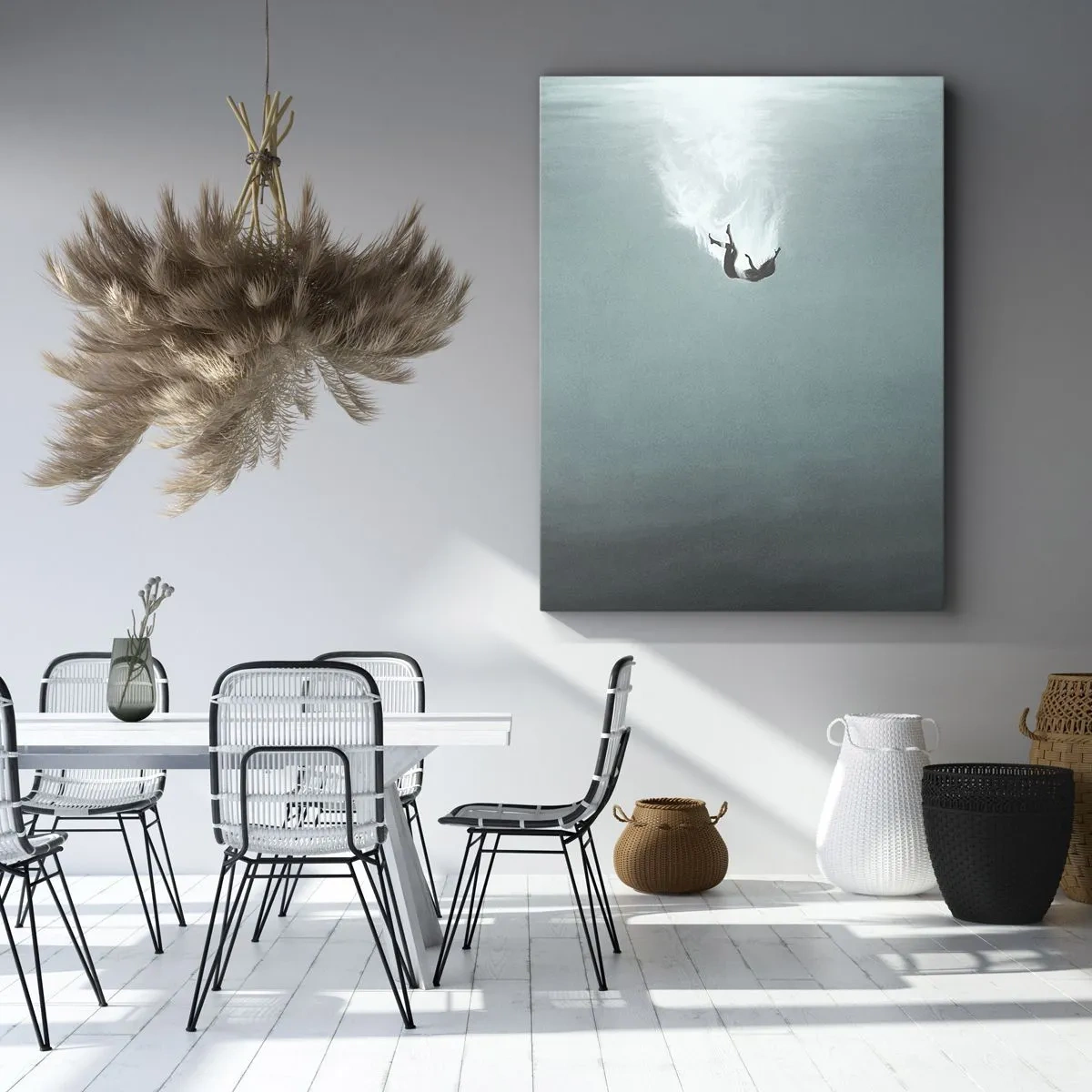 Canvas picture - In the Arms of the Ocean - 65x120 cm