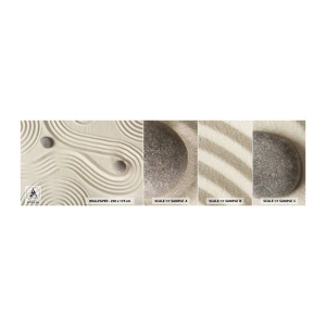 Photo Wallpaper Sample Self-Adhesive Deluxe Sticker - Touch of Warmth - Abstraction, Piece, Sand - 100x30 cm