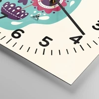 Clock face with numbers