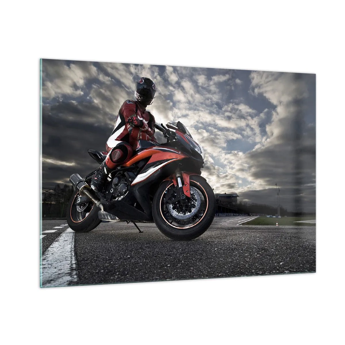 Glass picture - Dark Rider - 100x70 cm