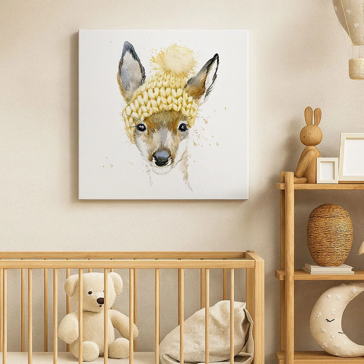 Canvas picture - For Winter in a Snowy Forest - 30x30 cm