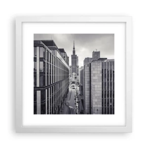 Poster in white frmae - Warsaw Valley - 30x30 cm