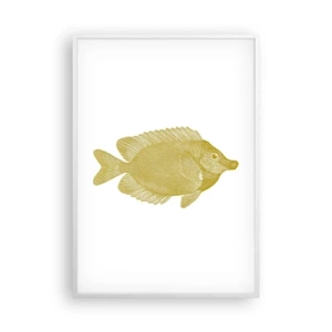 Poster in white frmae - Just a Fish - 70x100 cm