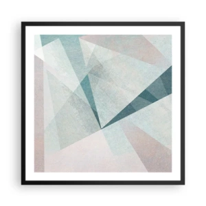 Poster in black frame - Calmly but Dynamically - 60x60 cm