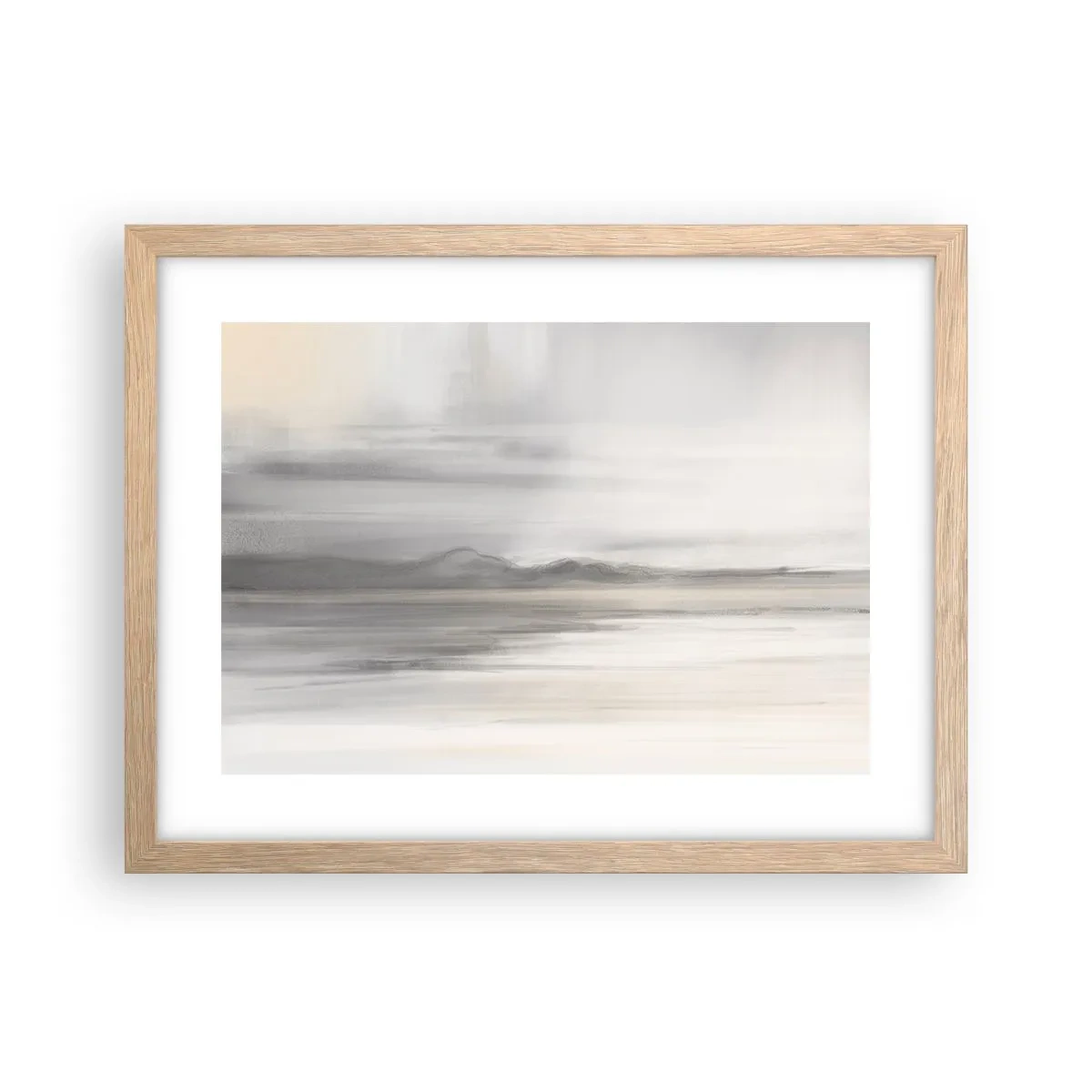 Poster in light oak frame - Thoughtful Distance - 40x30 cm