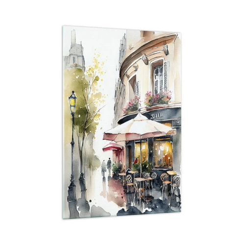 Glass picture - Morning in Paris - 70x100 cm