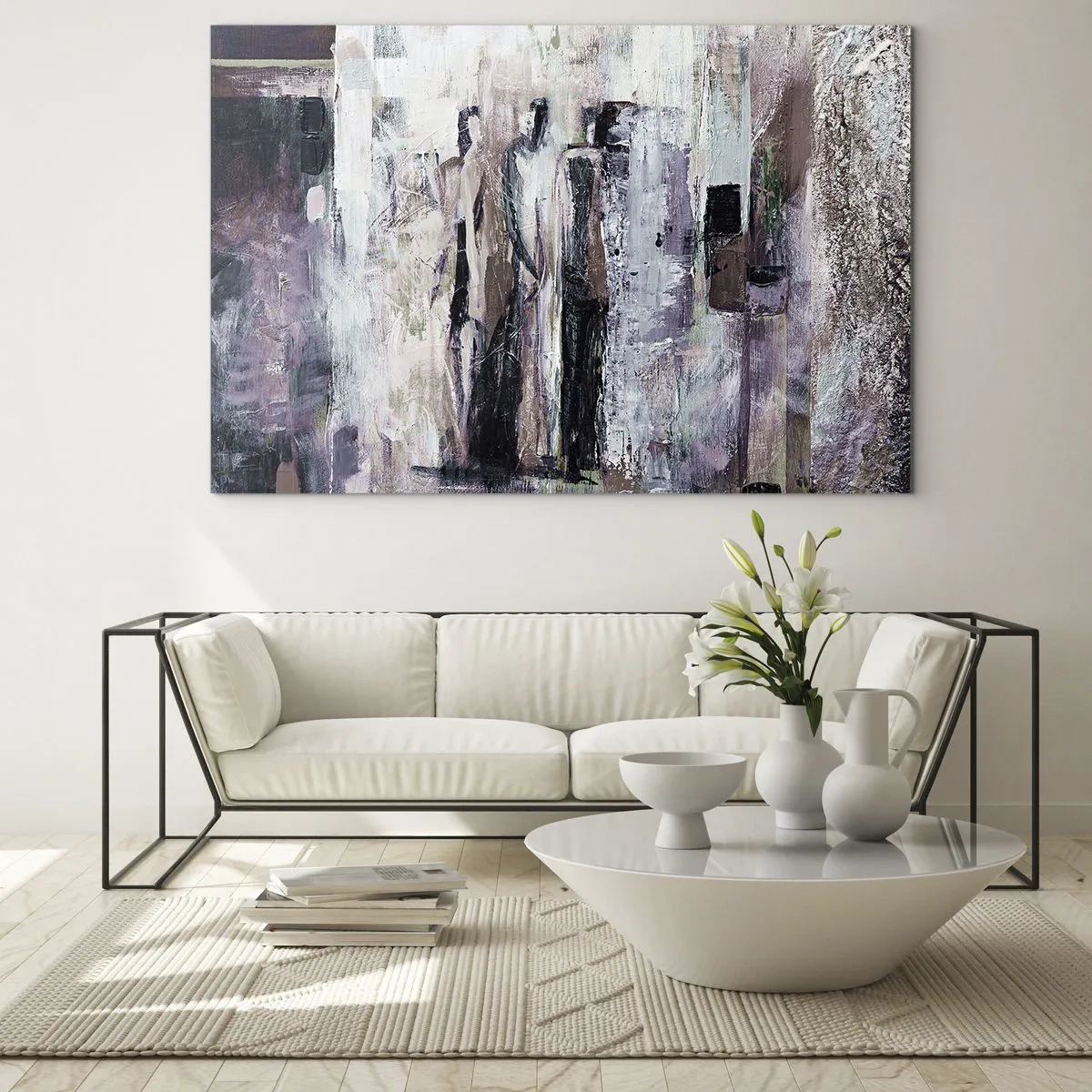 Glass picture - Mysterious Trio - 120x80 cm