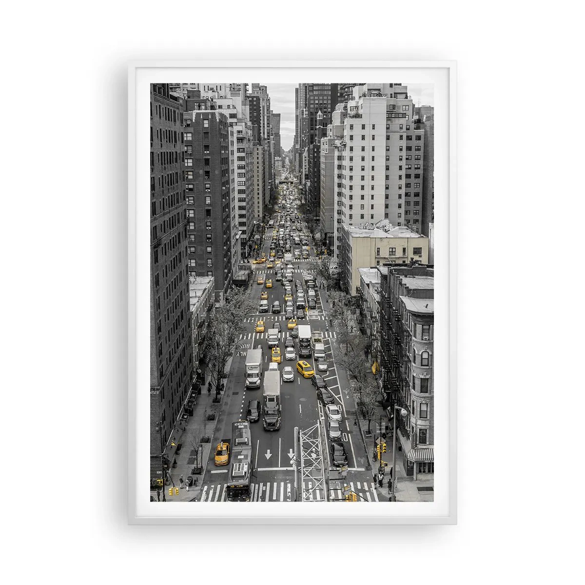 Poster in white frmae - New York Life - 70x100 cm