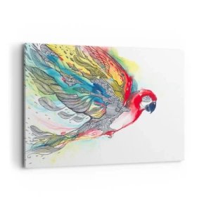 Canvas picture - Live Colourfully - 120x80 cm