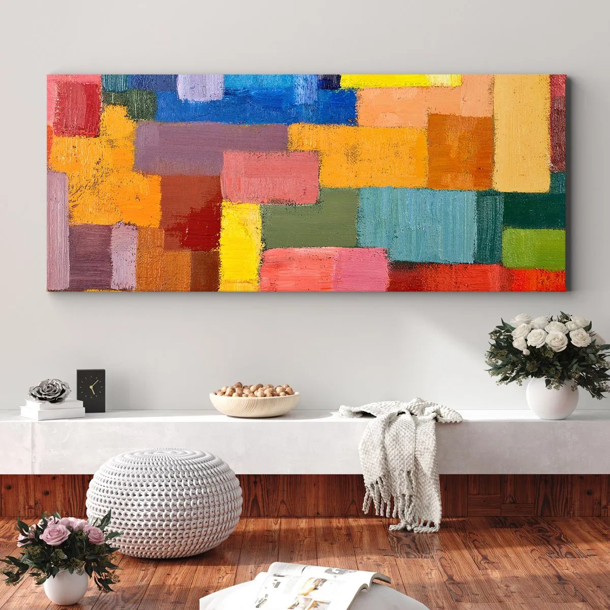Canvas picture - Each Different, All Colourful - 160x50 cm