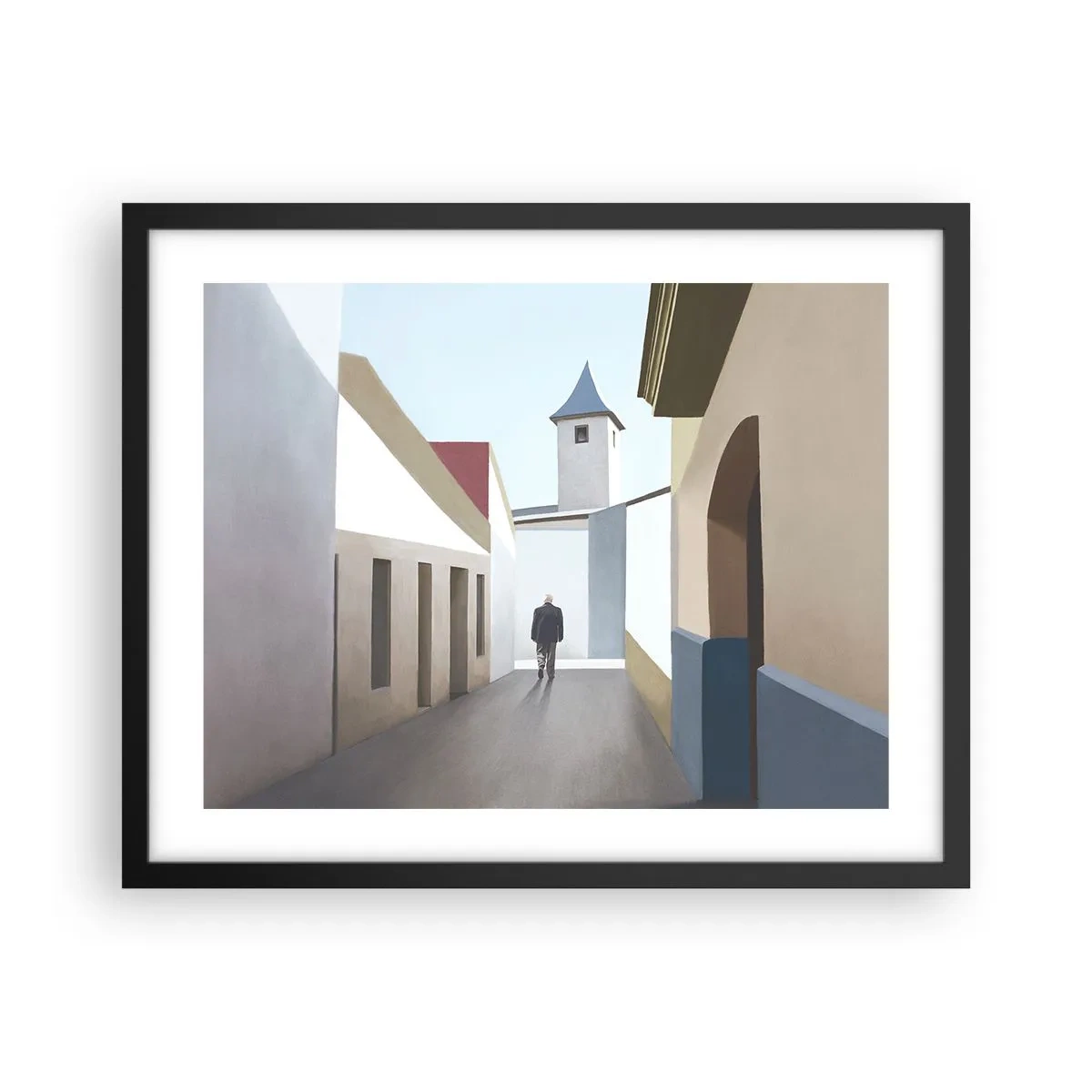 Poster in black frame - Sunny Walk - 50x40 cm