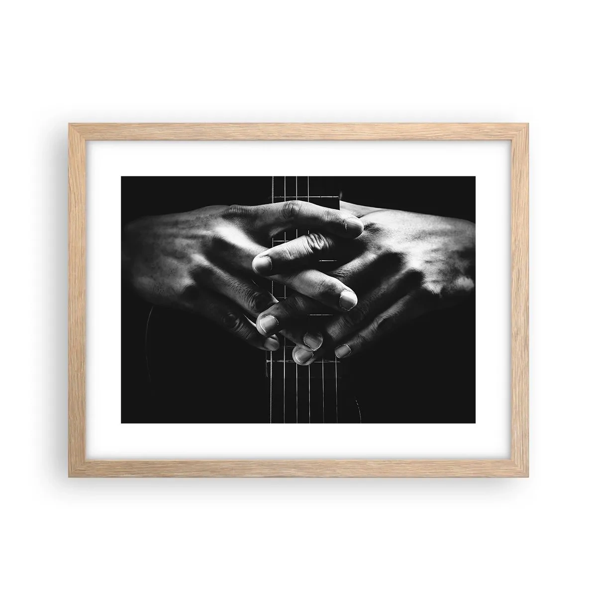 Poster in light oak frame - Artist's Prayer - 40x30 cm