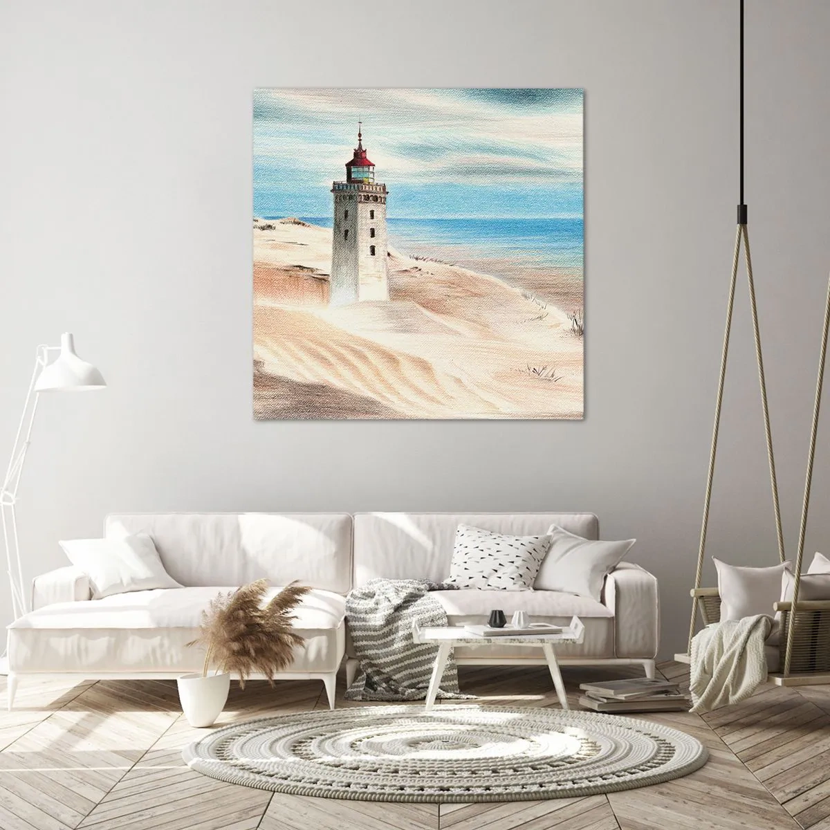 Canvas picture - Always Staring at the Sea - 60x60 cm