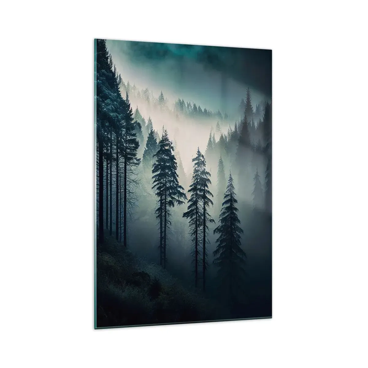 Glass picture - Morning in the Mountains - 70x100 cm