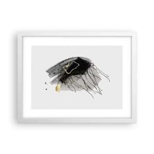 Poster in white frmae - In Black and Gold - 40x30 cm