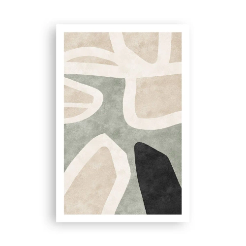 Poster - Composition with a Black Motif - 61x91 cm