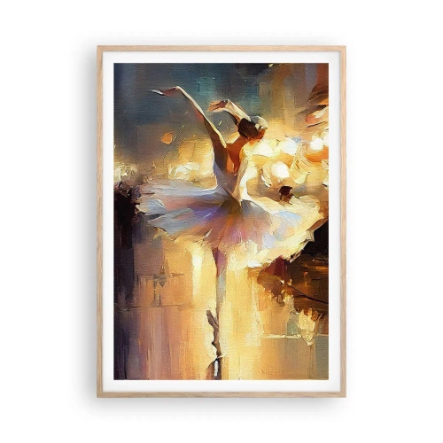 Poster in light oak frame - Miracle on the Street - 70x100 cm