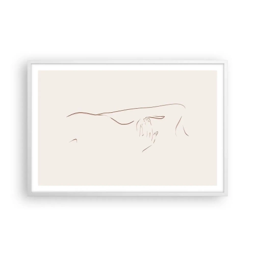 Poster in white frmae - Shape of Desire - 91x61 cm