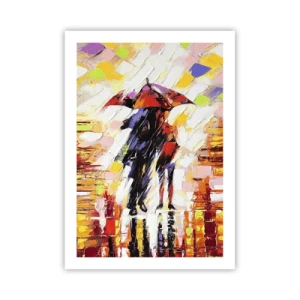 Poster - Together through Night and Rain - 50x70 cm