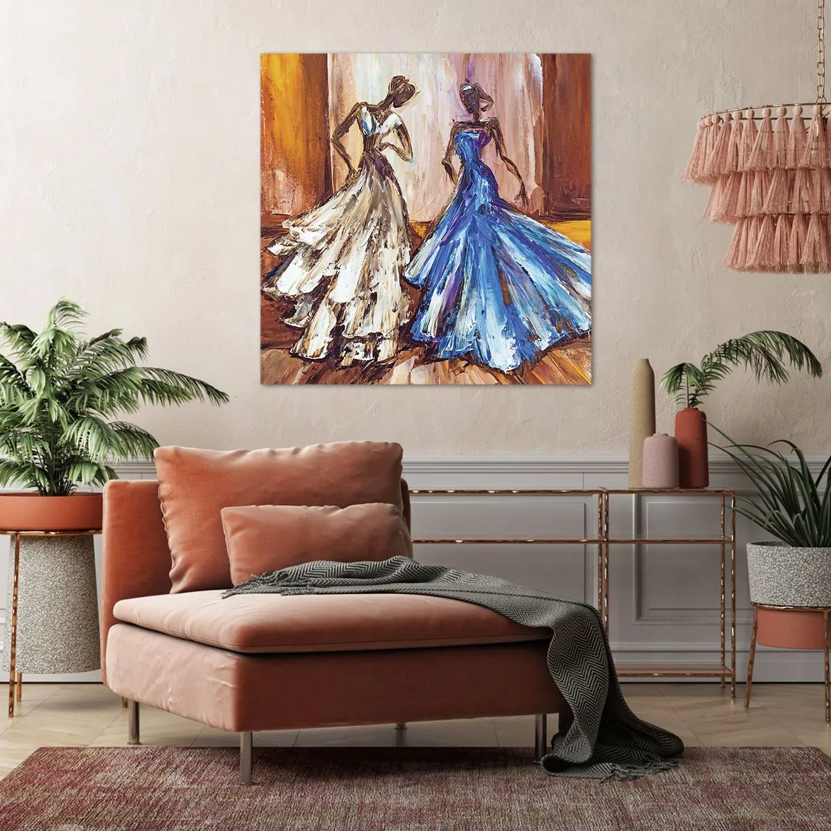 Canvas picture - Charming Duo - 40x40 cm