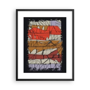 Poster in black frame - Spontaneous Composition - 40x50 cm