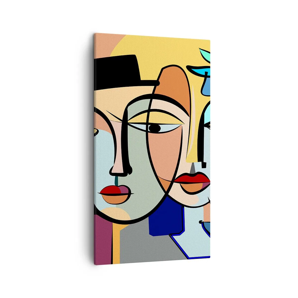 Canvas picture - Rendez-vous Picasso Style - 45x80 cm