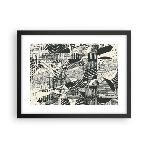 Poster in black frame - Dynamics of Contemporaneity - 40x30 cm