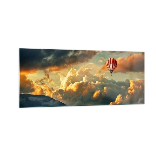 Glass picture - I Like Flying - 100x40 cm